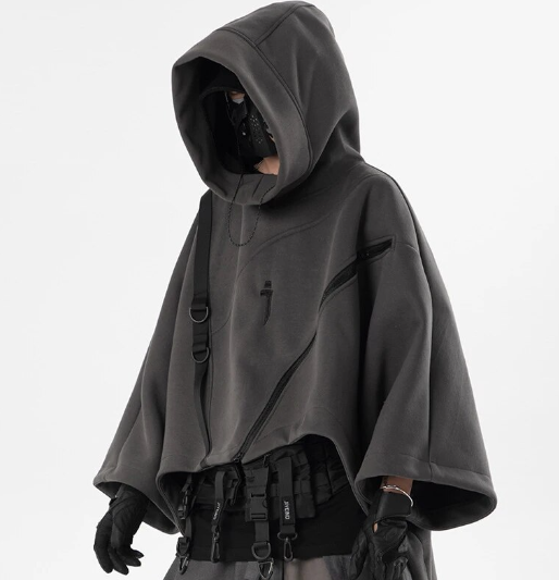 Hooded Wizard Cyberpunk Hoodie