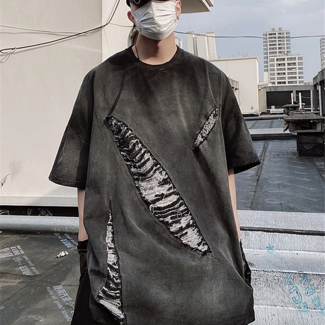 Harajuku Rebel Vintage Patch Tee