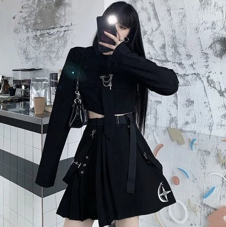 Harajuka Punk Women 2 Piece Suit - TechWearGiants