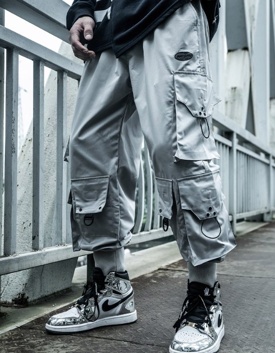 TWG-02 Black Cargo Pants - TechWearGiants