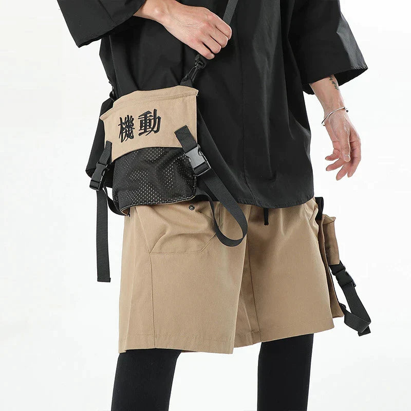 Futuristic Level-1 Cargo Shorts - Transformable Pockets