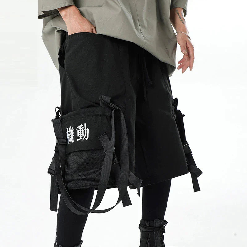 Futuristic Level-1 Cargo Shorts - Transformable Pockets