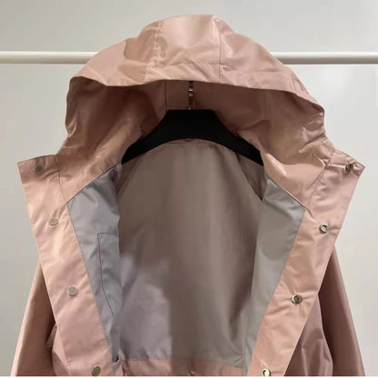 Bubblegum Rupture Womens Cropped Hoodie