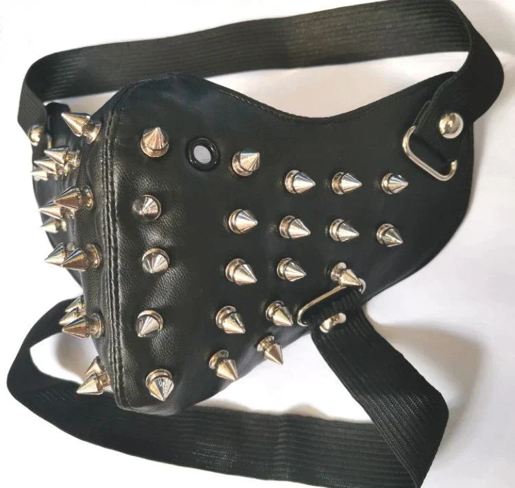 Leather Partial Figure Watch Dog Mask