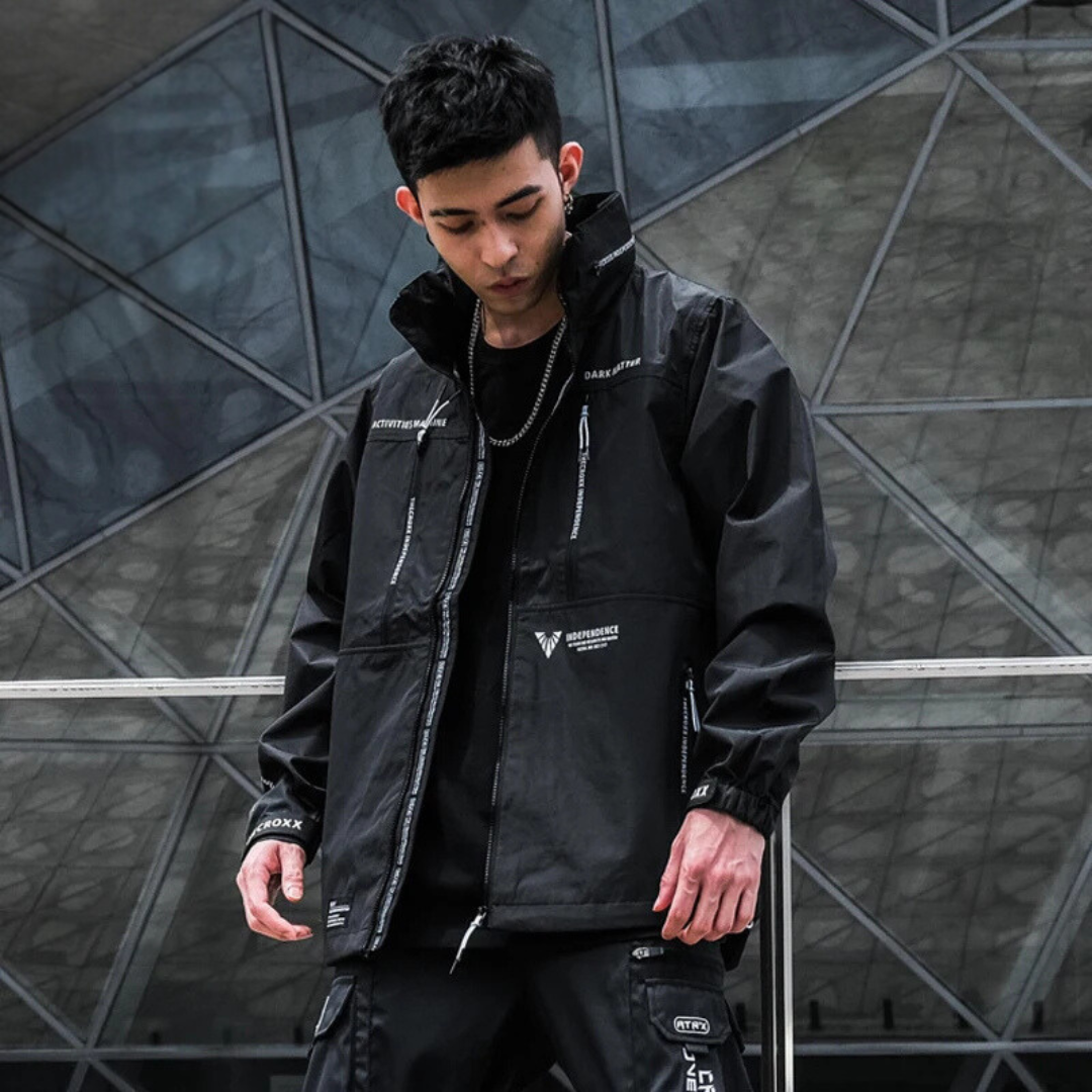 StealthX Hooded Tactical Windbreaker