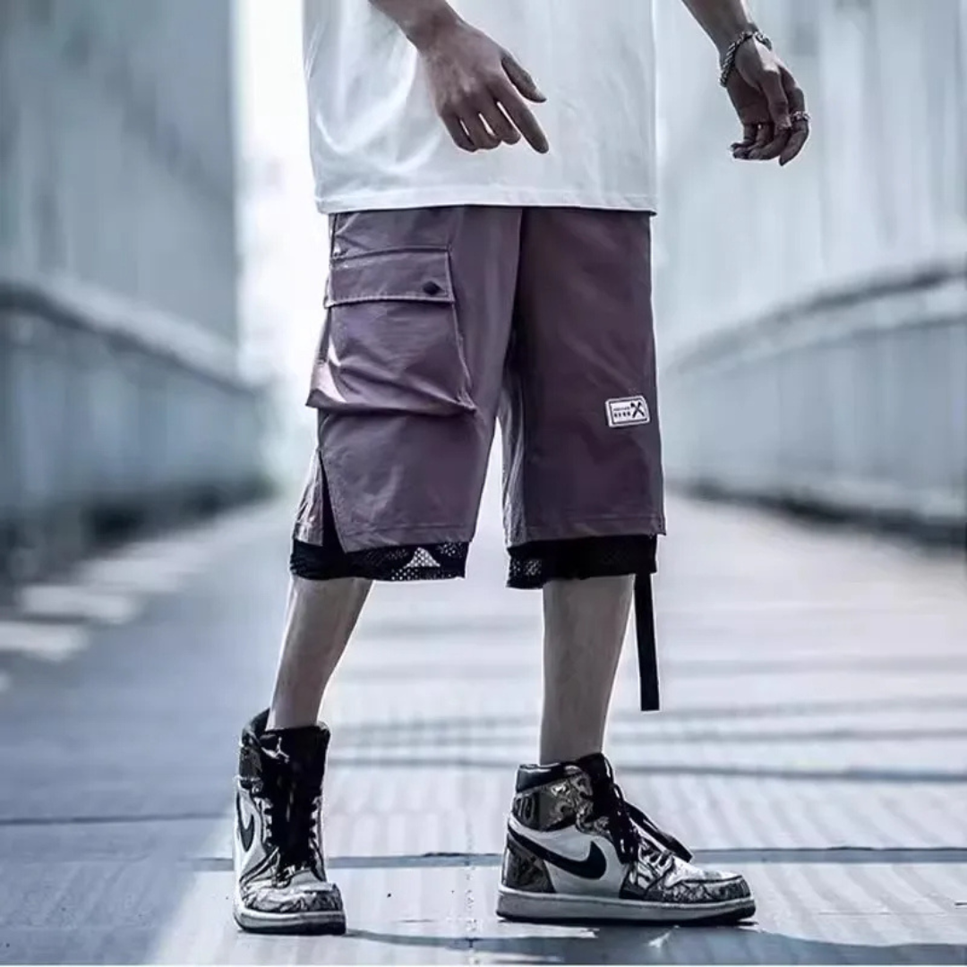 Chromashift Dual-Layer Cargo Shorts