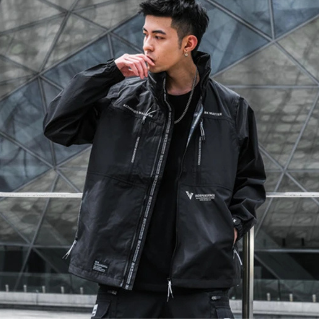 StealthX Hooded Tactical Windbreaker