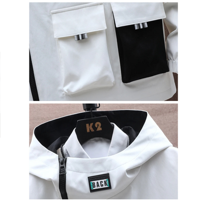 White Purge Set Streetwear Harajuku Jacket