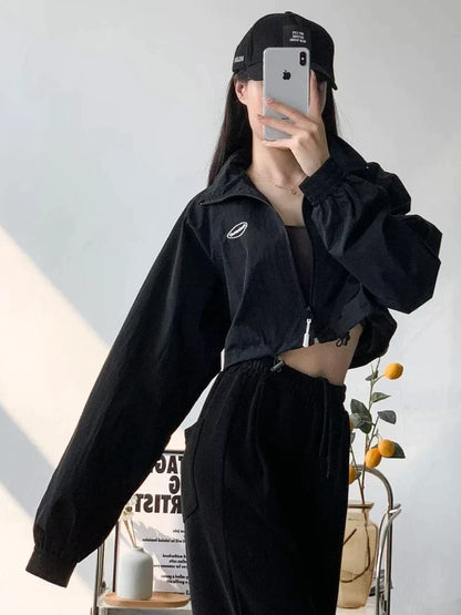 Luxury Gorpcore Womens Cropped Jacket