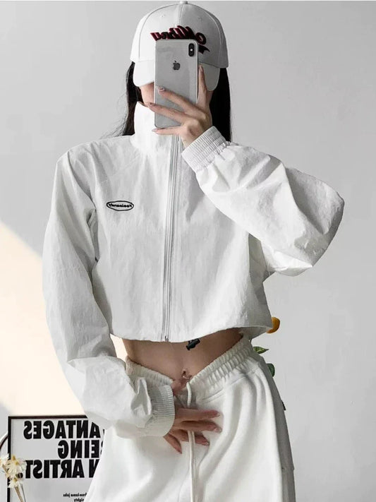 Luxury Gorpcore Womens Cropped Jacket