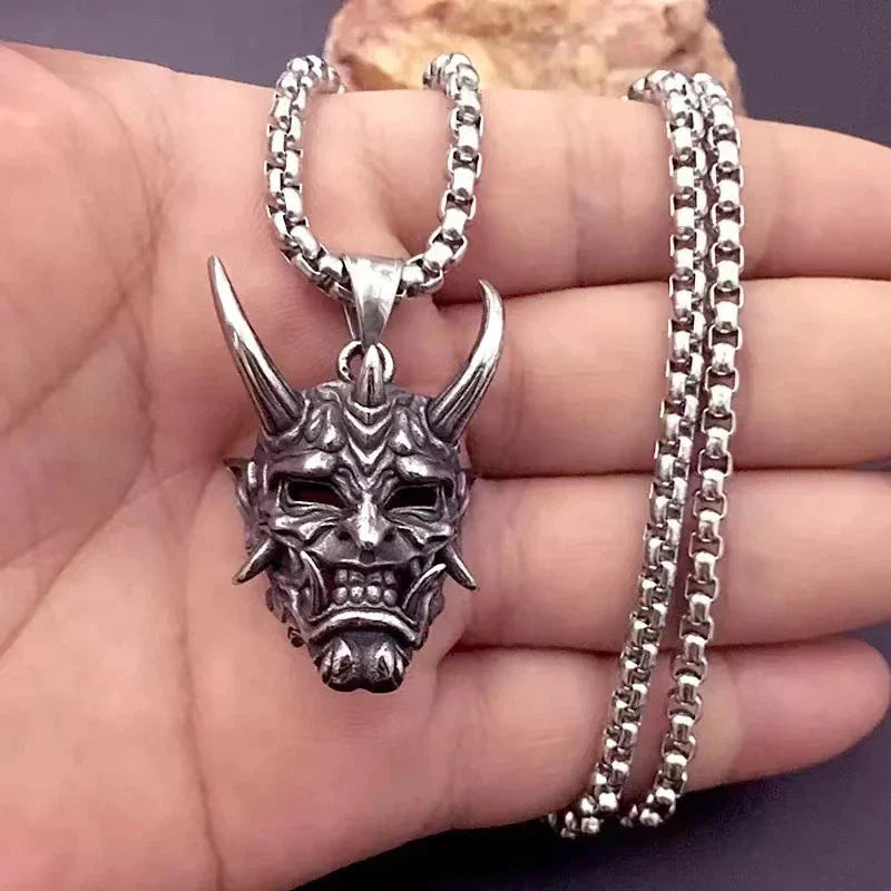 Exquisite Gothic Ghost Mask Pendant