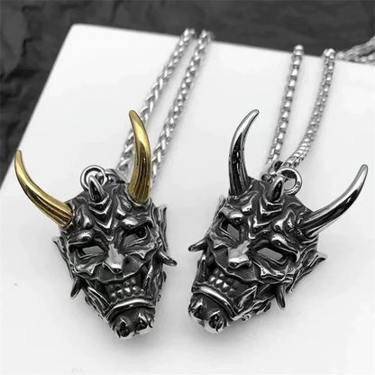 Exquisite Gothic Ghost Mask Pendant