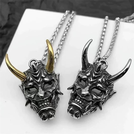 Exquisite Gothic Ghost Mask Pendant