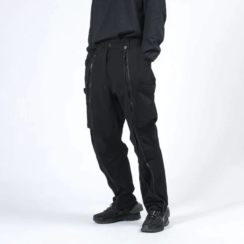 Size Adjustable Z-Leg Zipper Functional pants