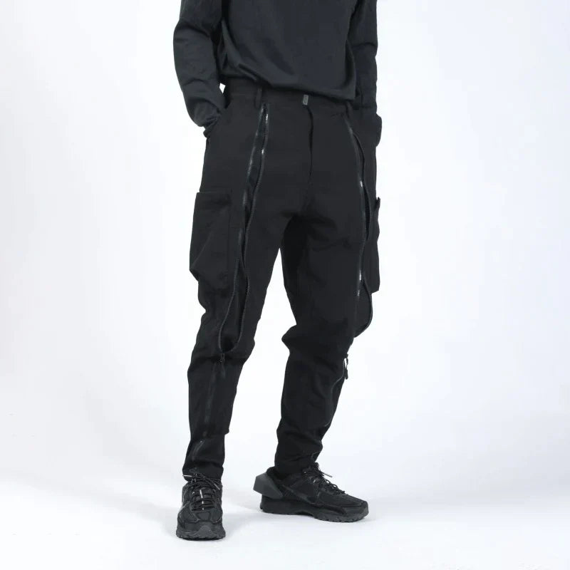 Size Adjustable Z-Leg Zipper Functional pants