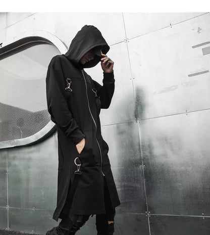 Cyberpunk Patchwork trench coat