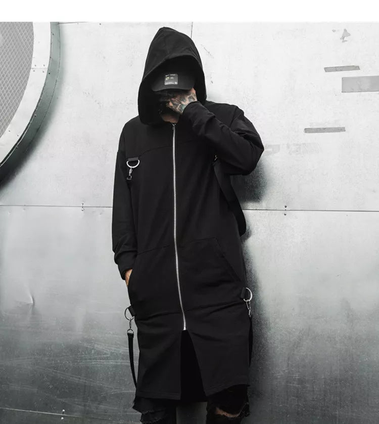 Cyberpunk Patchwork trench coat