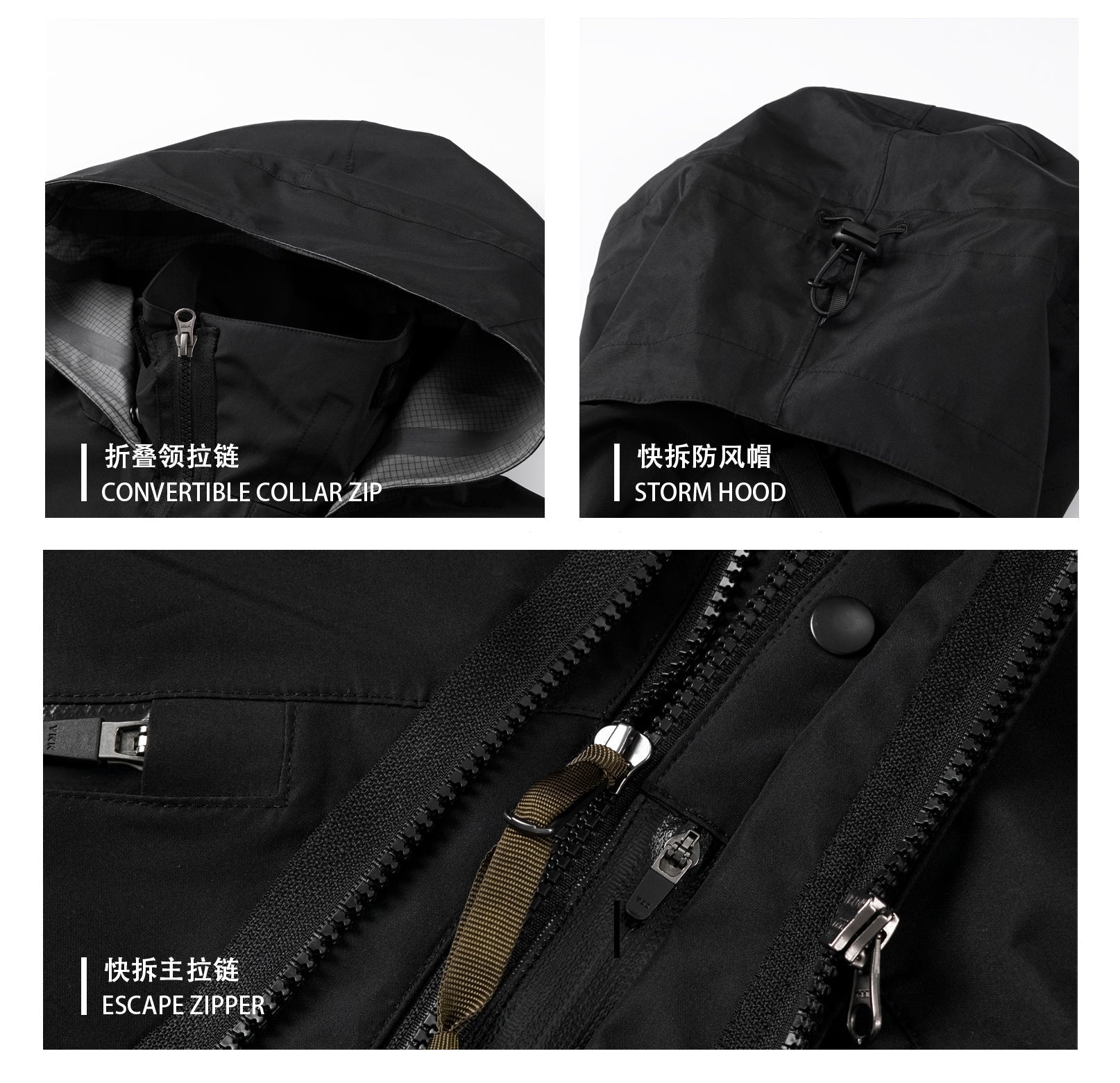 Magnetic-Membrane Carrier System Techwear Jacket