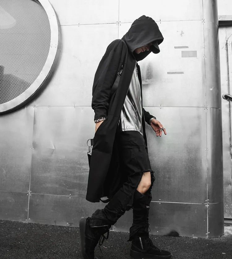 Cyberpunk Patchwork trench coat