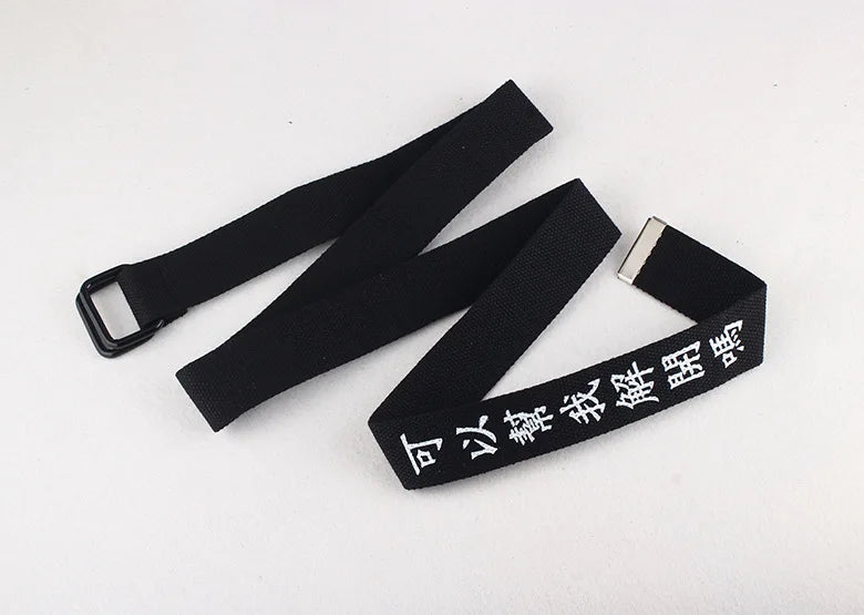 Double Buckle Nylon Harajuku Buckle Belt