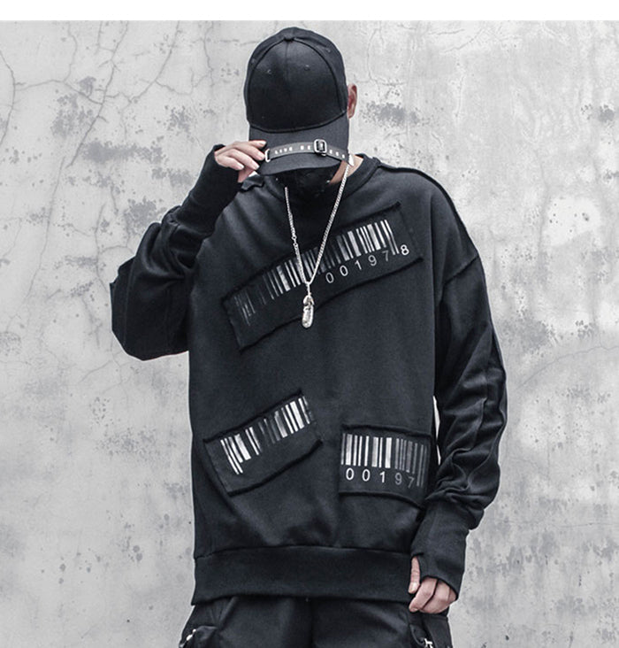 Barcode Techwear Simplicity Hoodie