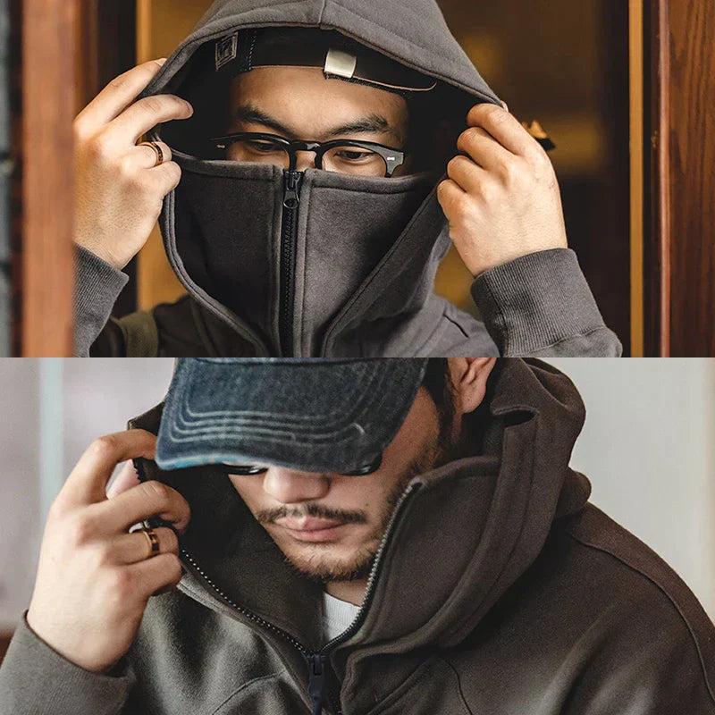 American Techwear Cargo Mask-Hoodie