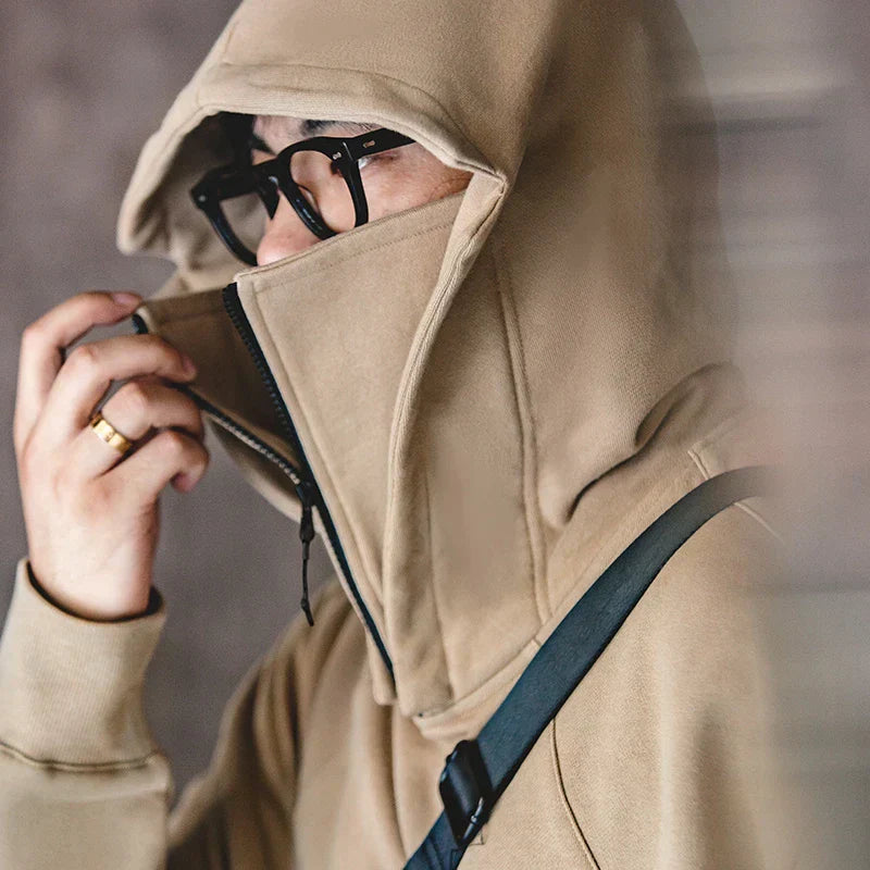 American Techwear Cargo Mask-Hoodie