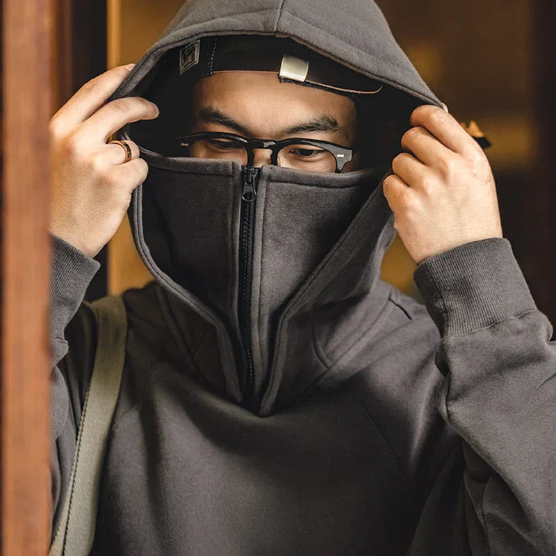 American Techwear Cargo Mask-Hoodie