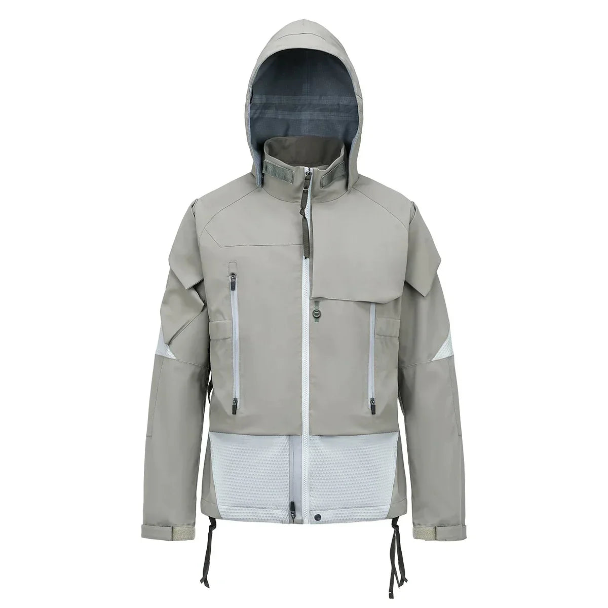 Waterproof Paneled storm jacket With Carrier System