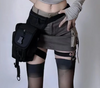Techwear Chic Buckles Strap Waist Bag