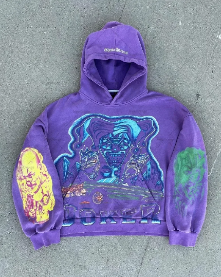 y2k Crazy Joker Mens Hoodie