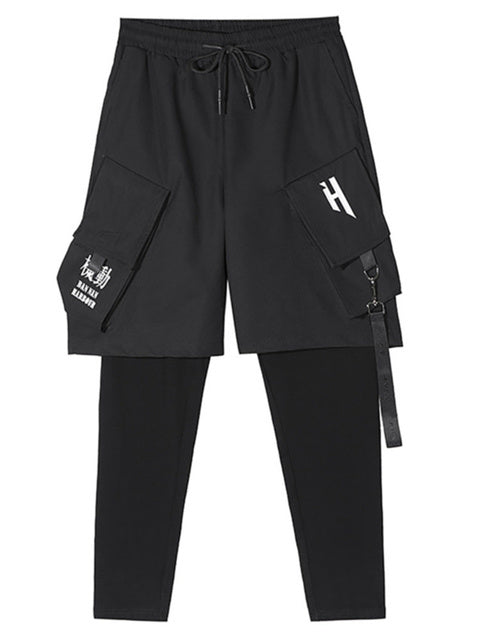 The Soldiers Pledge Splicing Dark Functional Wind Cargo Pants