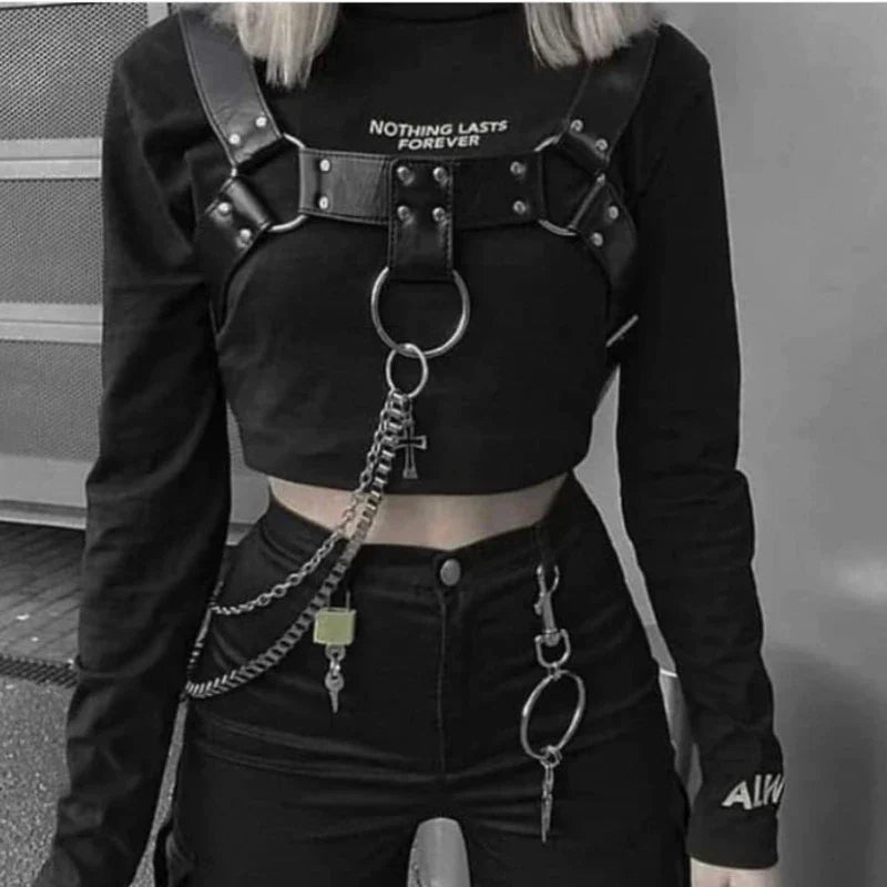 Rivets Belt Shoulder Strap Adjustable Buckles Belt Accessory