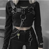 Rivets Belt Shoulder Strap Adjustable Buckles Belt Accessory