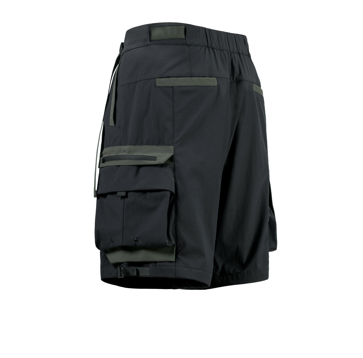 Nylon Gorpcore Asymmetrical Cargo Pants