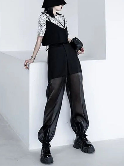 New Streetwear Semi-perspective Cargo Pants