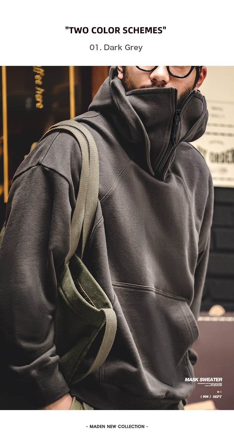 American Techwear Cargo Mask-Hoodie