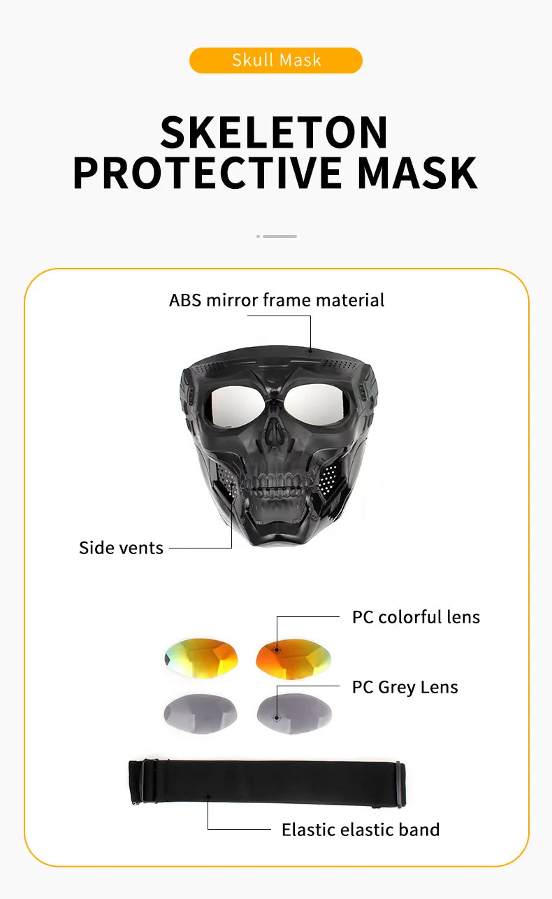 Tactical Protection Helmet Skeleton Mask