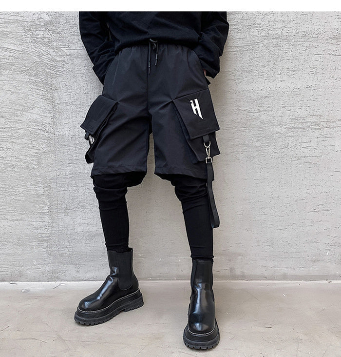 The Soldiers Pledge Splicing Dark Functional Wind Cargo Pants