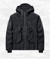 Electro-Compractioneritis Black Techwear Jacket