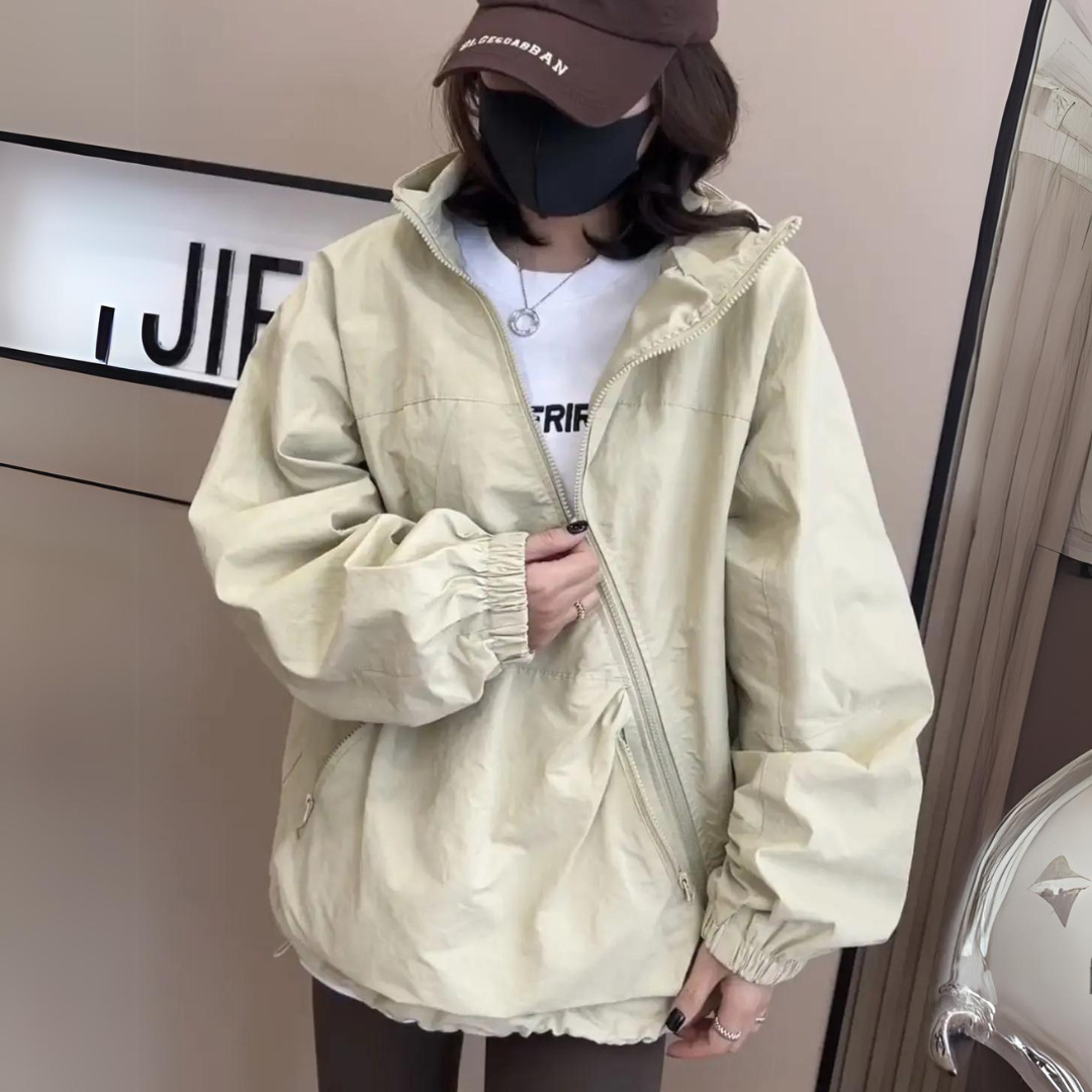 Retro Vibe Harajuku Windbreaker