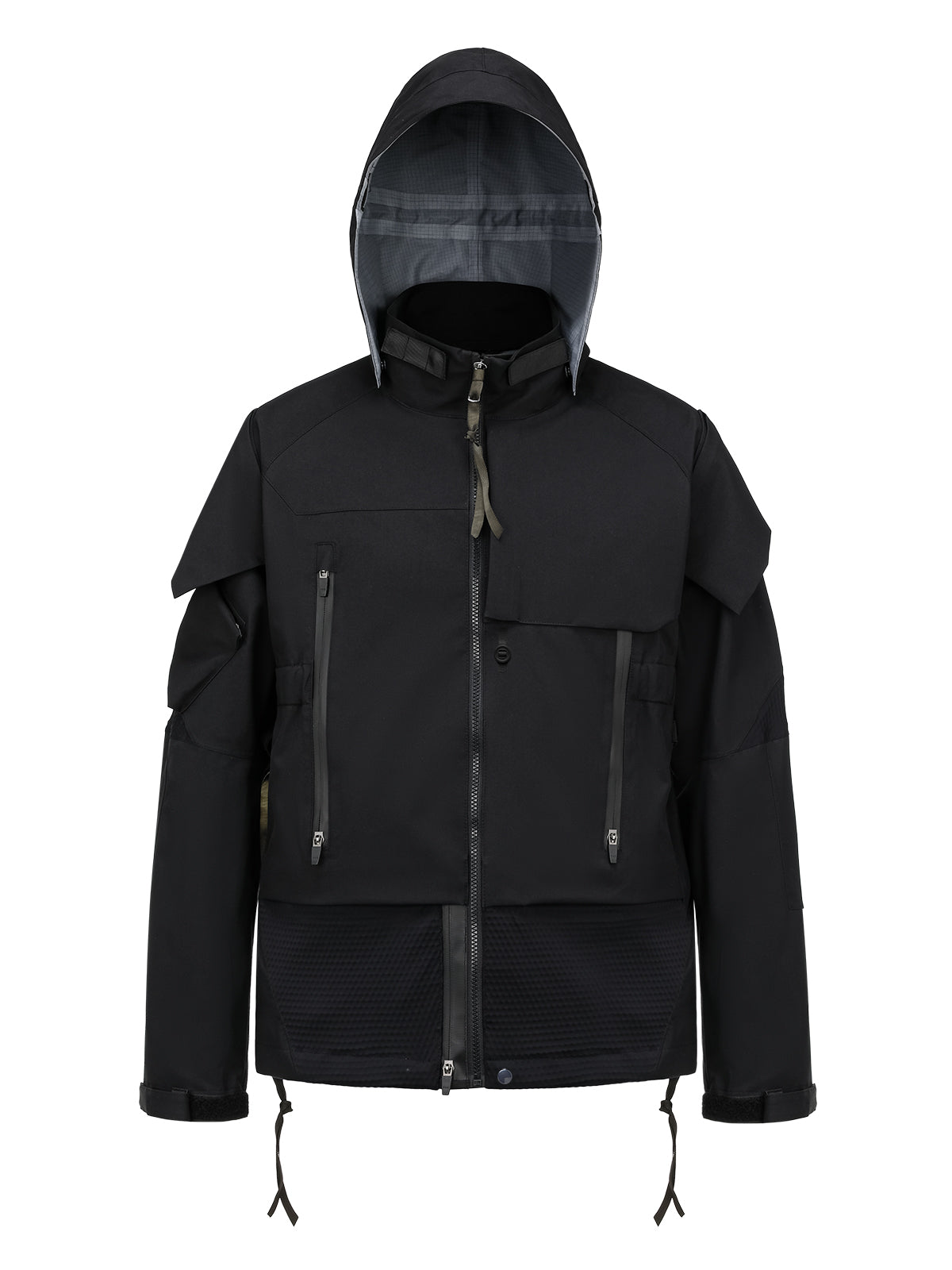 Waterproof Paneled storm jacket With Carrier System