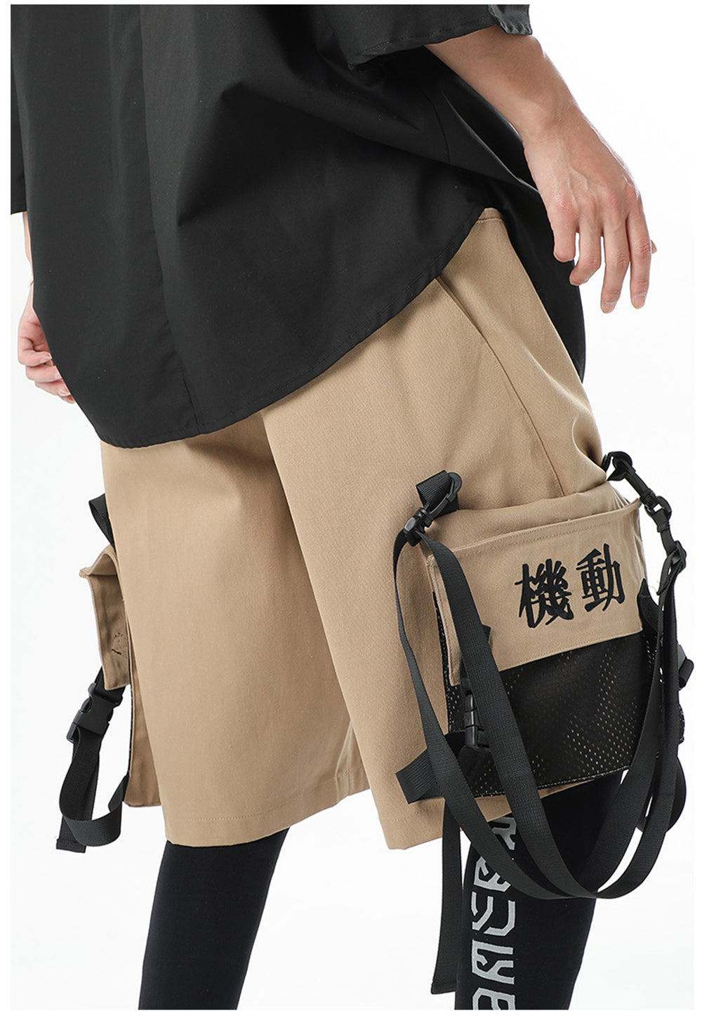 Futuristic Level-1 Cargo Shorts - Transformable Pockets