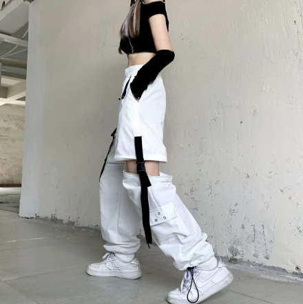 Unique Hybrid Split Cargo Pants/Shorts with Detachable Feature