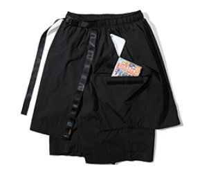 Japanese Samurai multi-layer Cargo Shorts