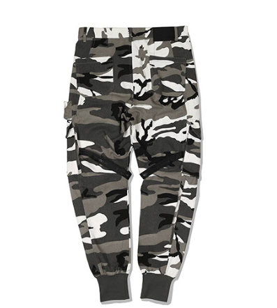 The Soldiers Pledge Paratrooper-Camo Warcore Cargo Pants with straps