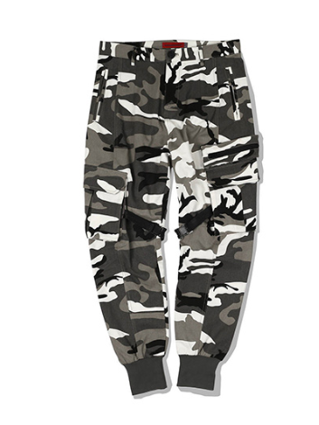 The Soldiers Pledge Paratrooper-Camo Warcore Cargo Pants with straps