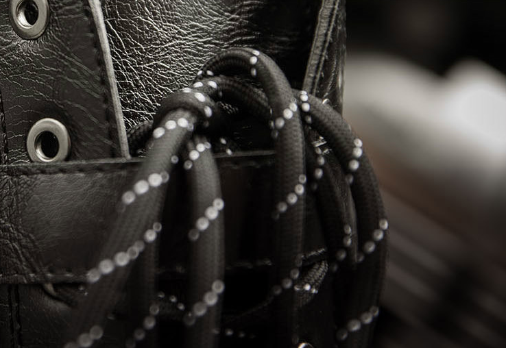 Leather Motorcycle Mid-calf Military Combat Boots