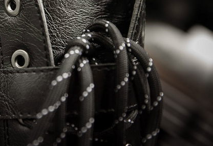 Leather Motorcycle Mid-calf Military Combat Boots