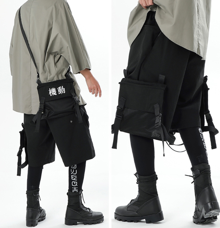 Futuristic Level-1 Cargo Shorts - Transformable Pockets